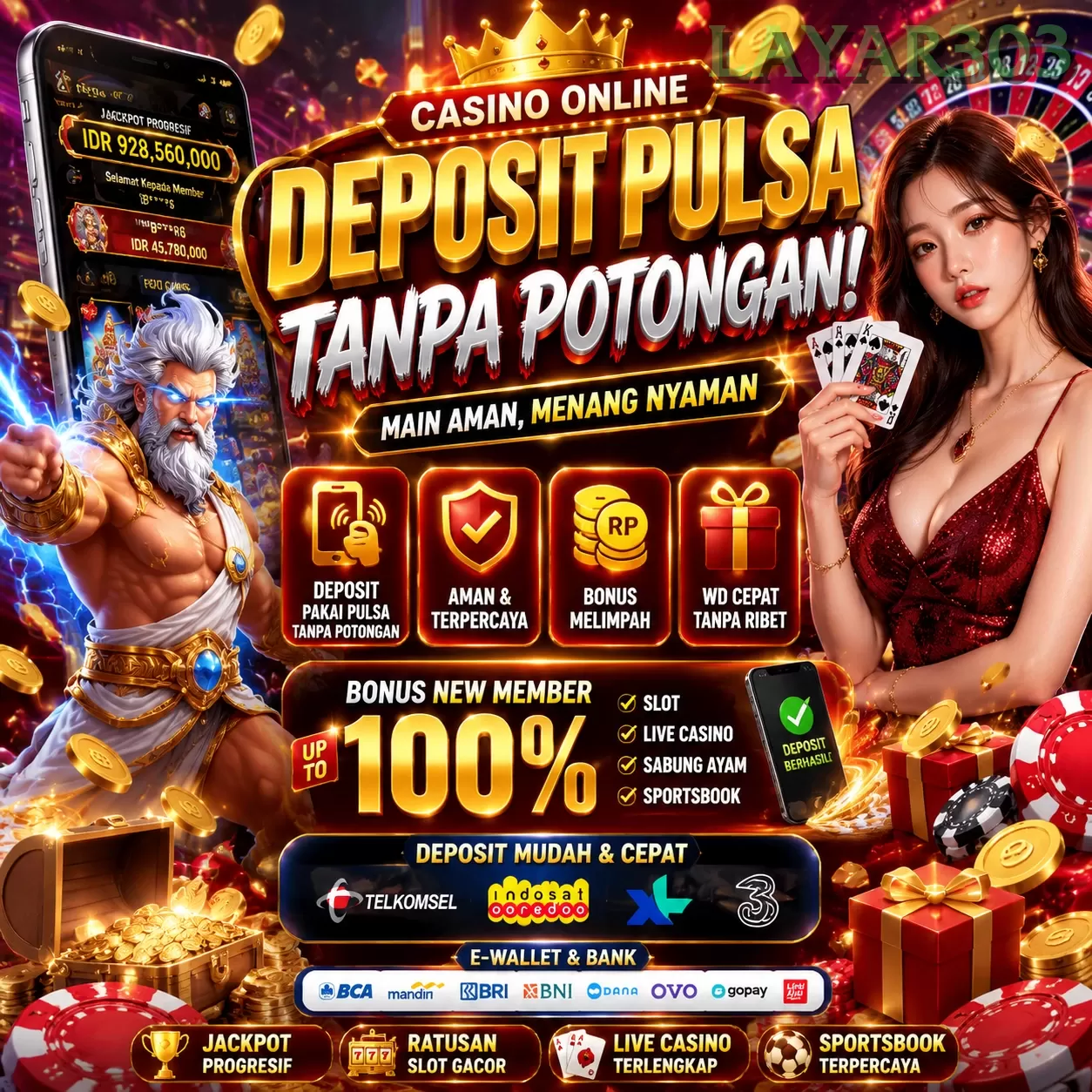 Main layar303q Menang Jackpot Besar